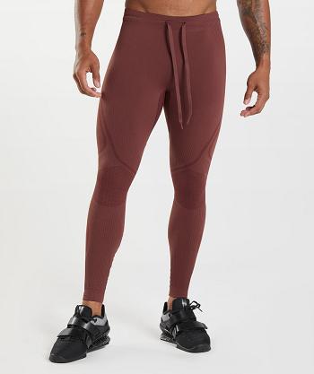 Pantalones Jogger Gymshark 315 Seamless Hombre Rosas Marrones Burdeos | CO 3741AHK